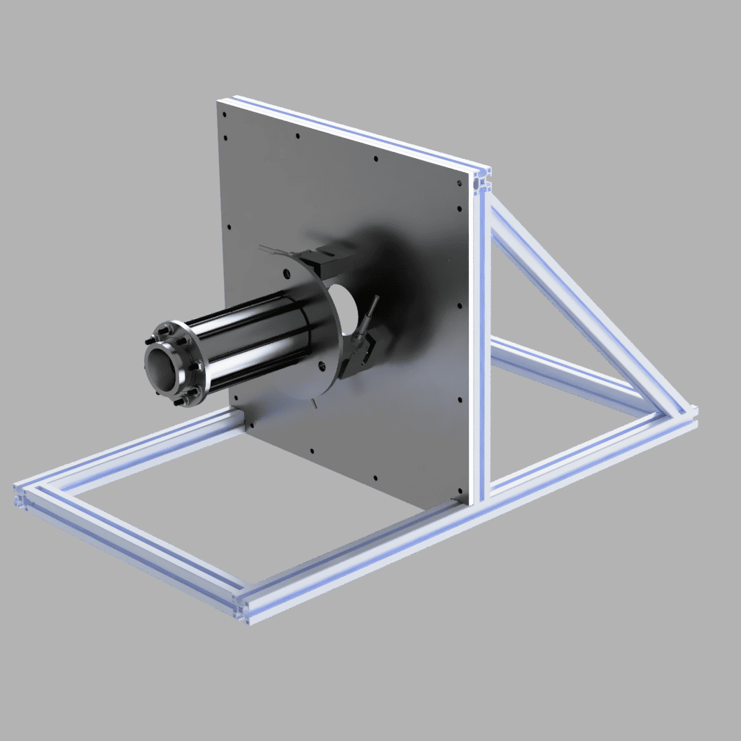 Thrust stand CAD rendering